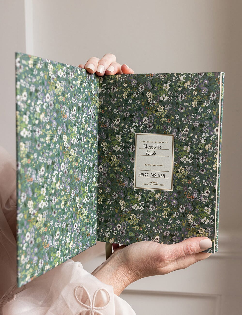 Linen Bound Journal / Summer Perennials