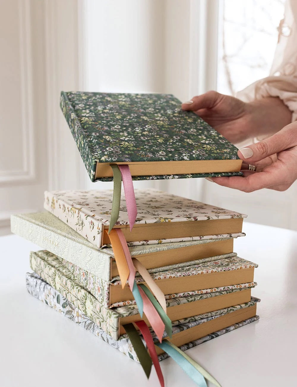 Linen Bound Journal / Summer Perennials