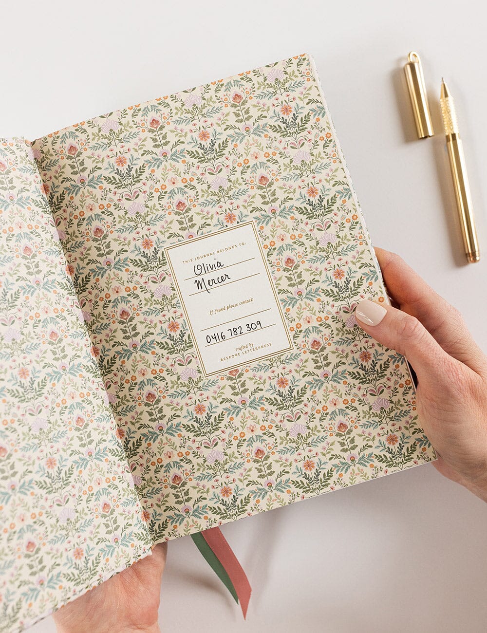 Linen Bound Journal / Bramblefloss