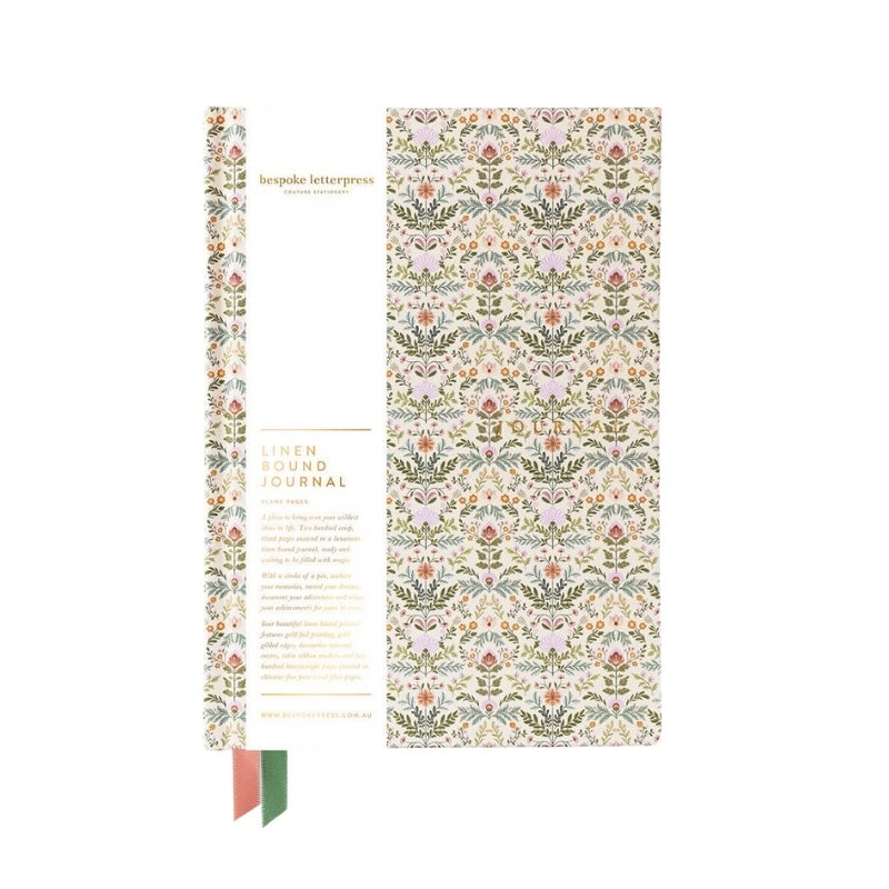 Linen Bound Journal / Bramblefloss