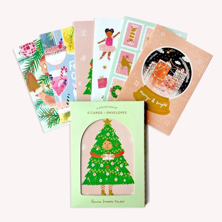 Festive Greeting Card Boxed Set / 6 Pack