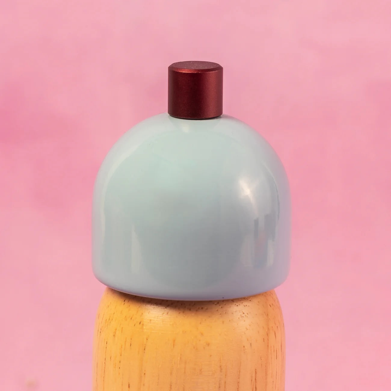 Salt & Pepper Grinder / Light Blue & Burgundy