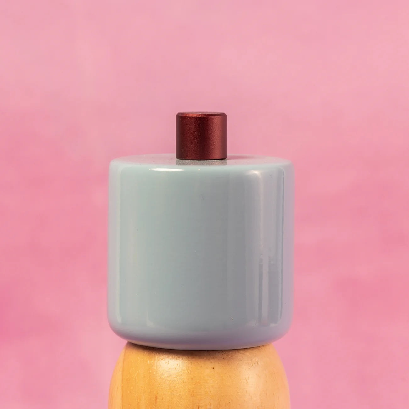 Salt & Pepper Grinder / Light Blue & Burgundy