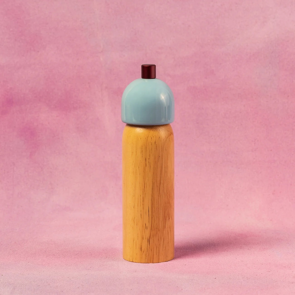 Salt & Pepper Grinder / Light Blue & Burgundy
