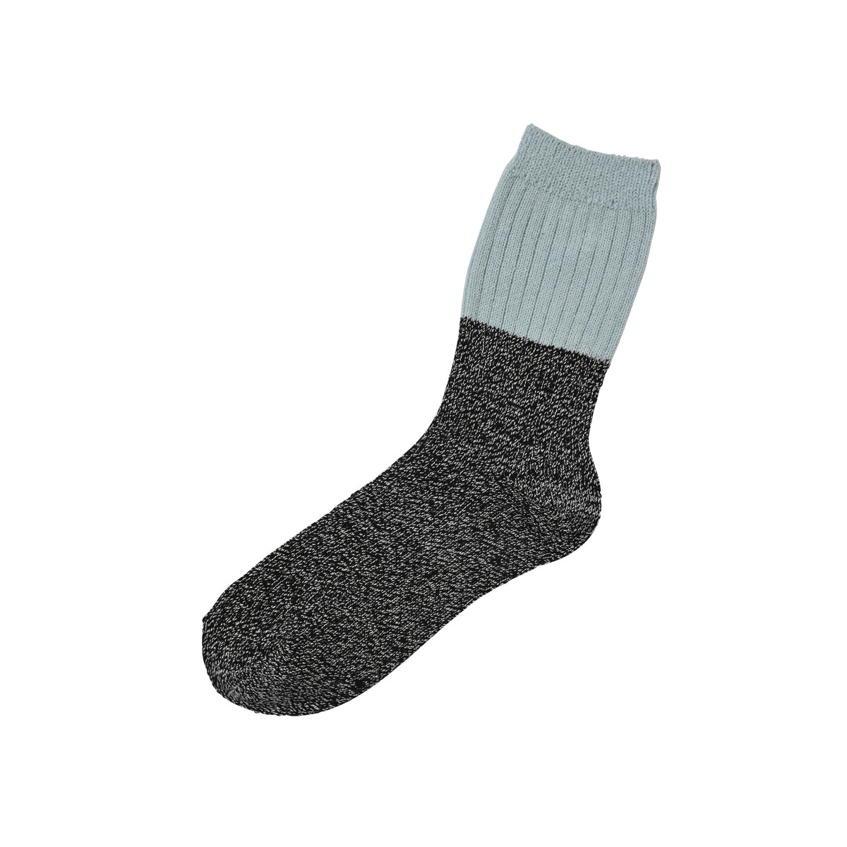 Silk Ribbed Socks / Pale Blue