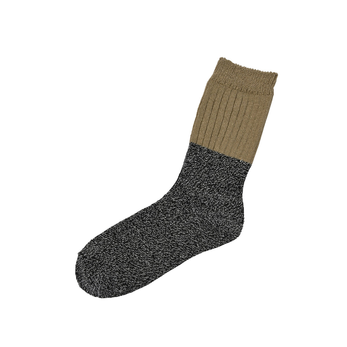 Silk Ribbed Socks / Beige