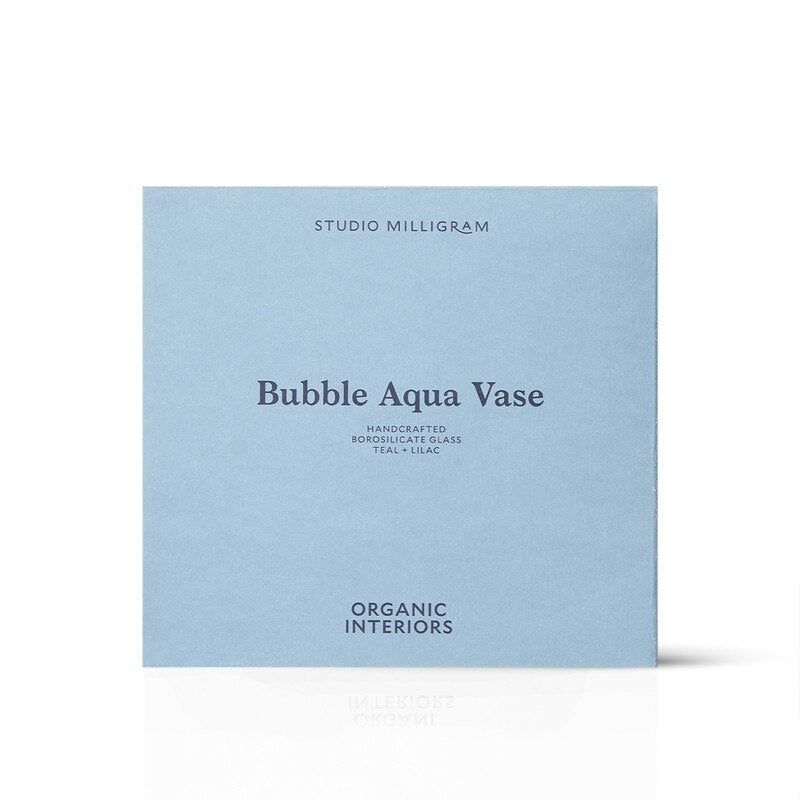 Bubble Aqua Vase / Pink Teal