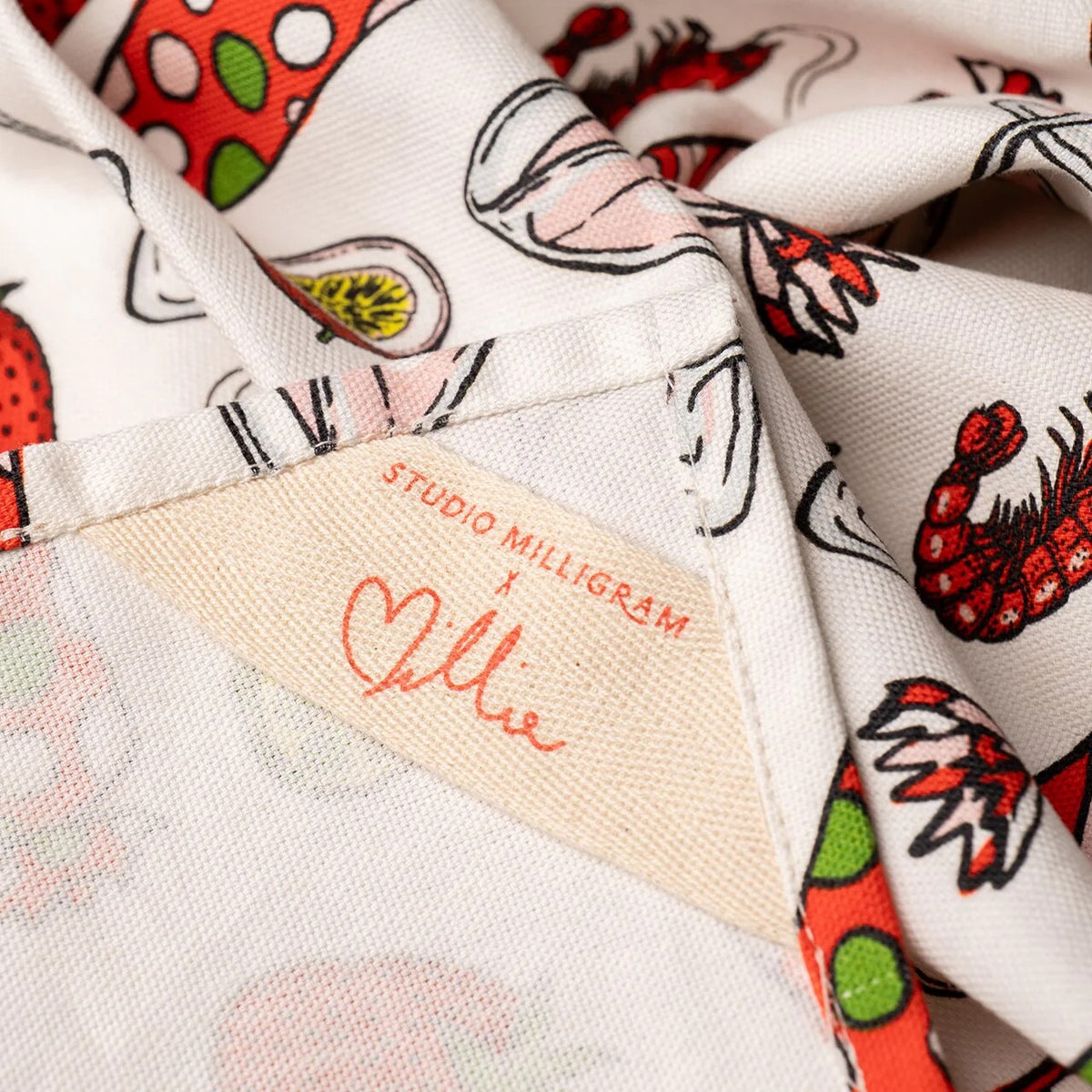 Lobster Christmas Tea Towel