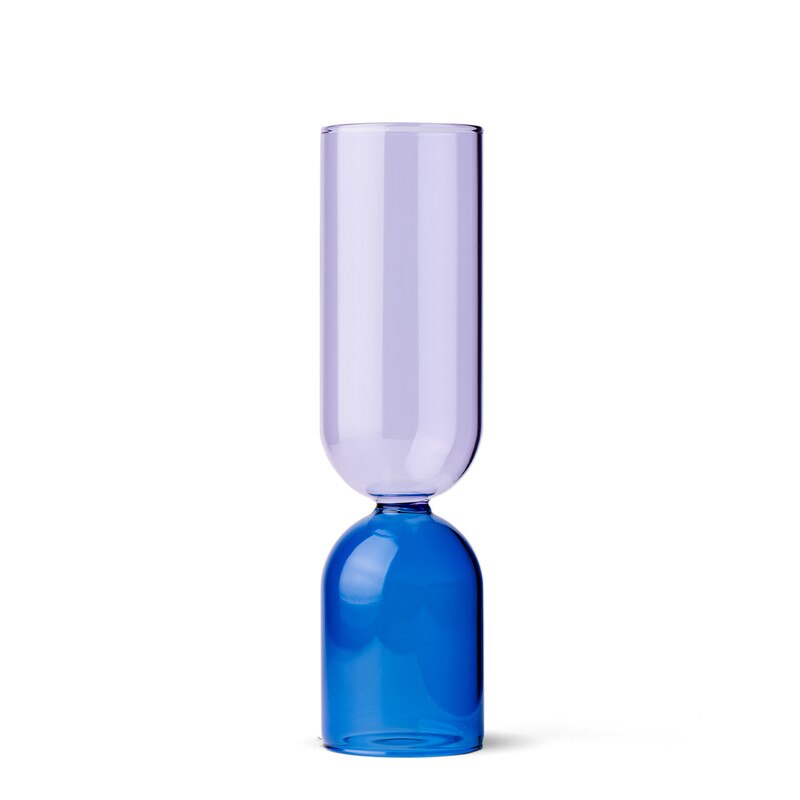 Double Bubble Vase / Lilac &amp; Cobalt