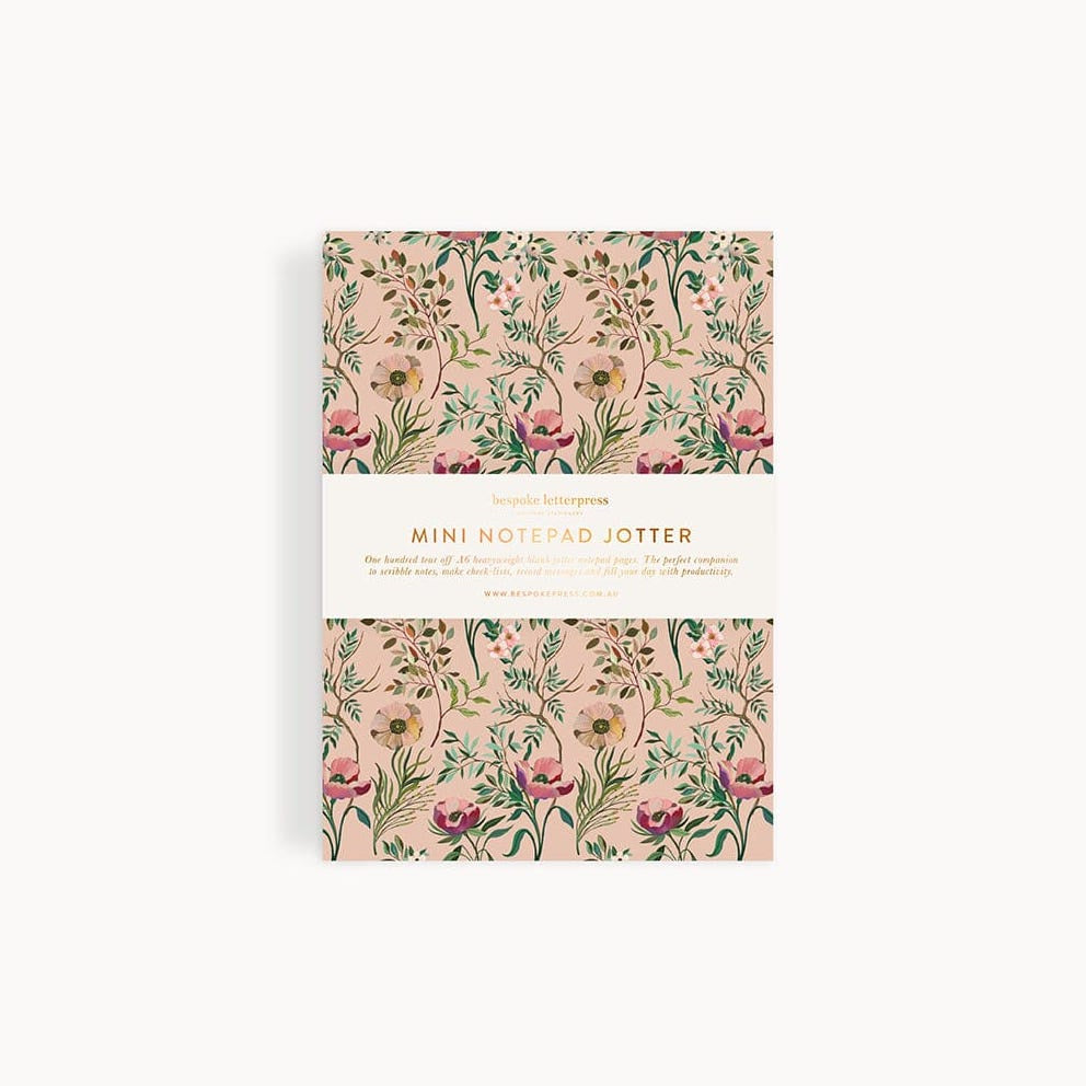 Dancing Poppies Notepad Mini Jotter