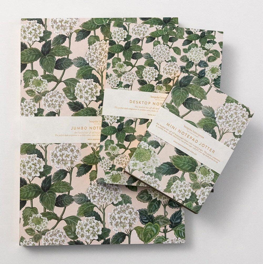 Hydrangeas Notepad Mini Jotter