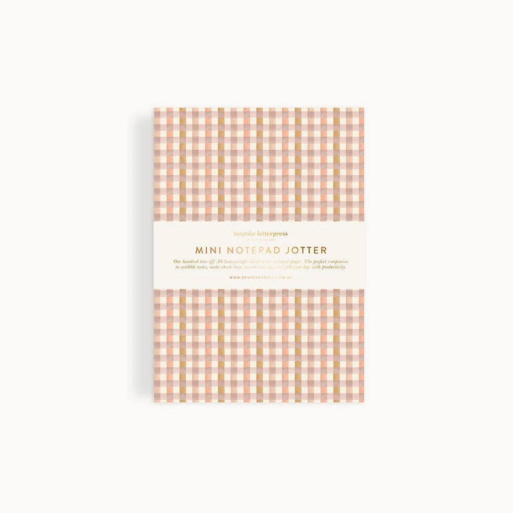 Primrose Gingham Mini Jotter