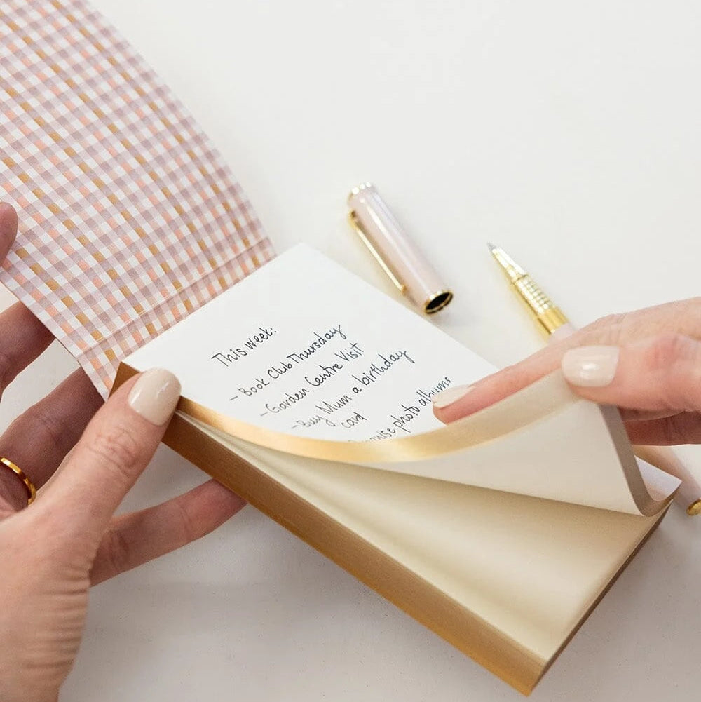 Primrose Gingham Mini Jotter