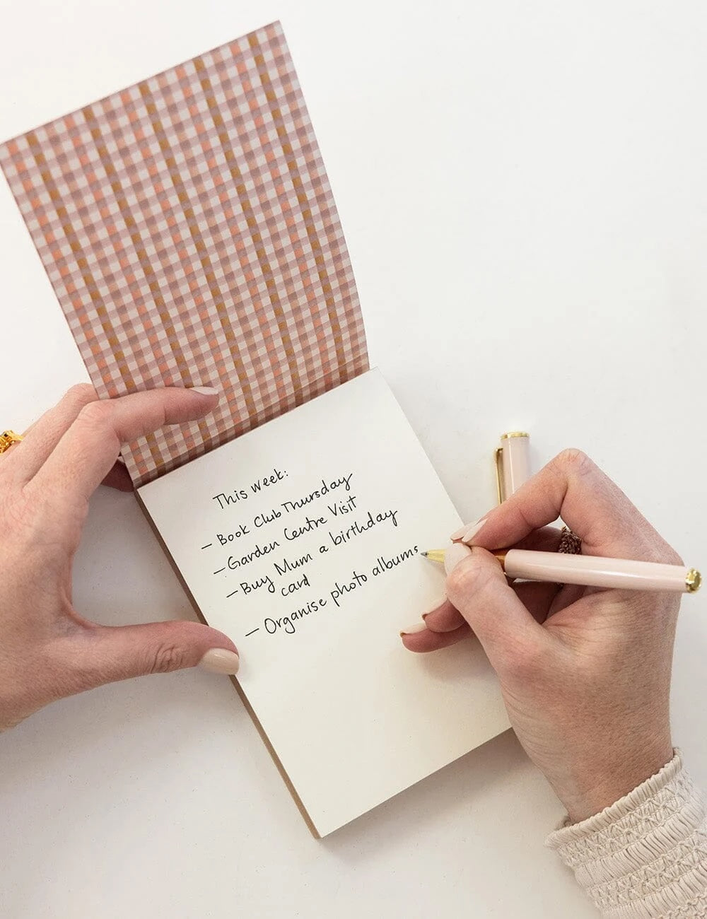 Primrose Gingham Mini Jotter
