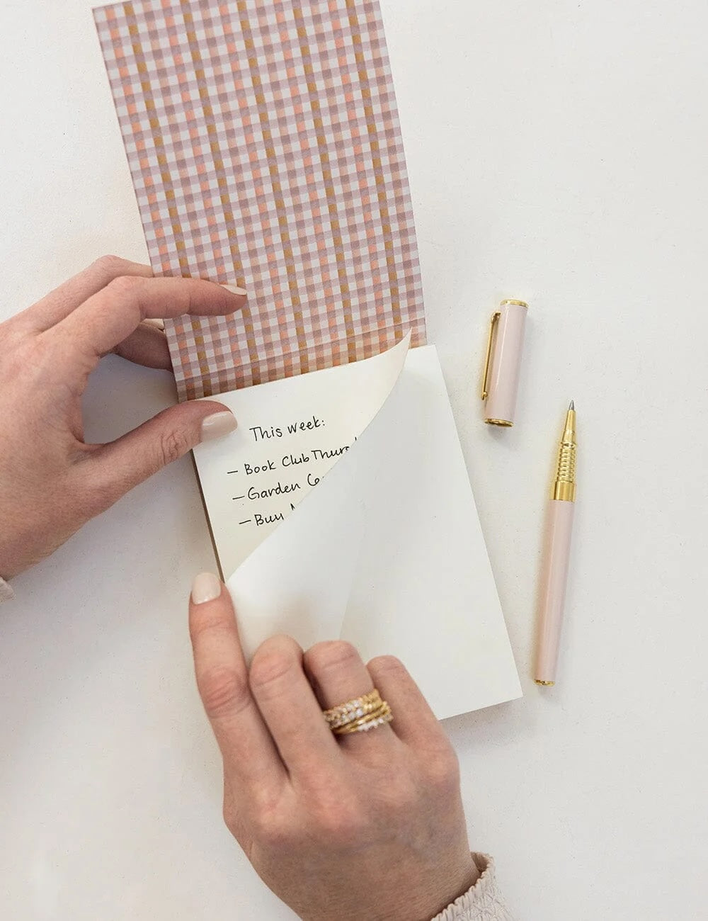 Primrose Gingham Mini Jotter