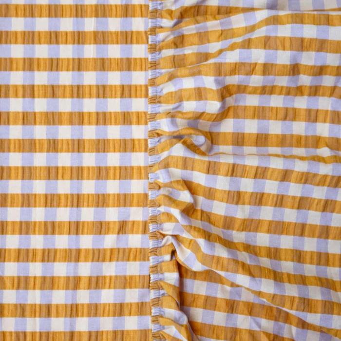 Mango Seersucker Fitted Sheet