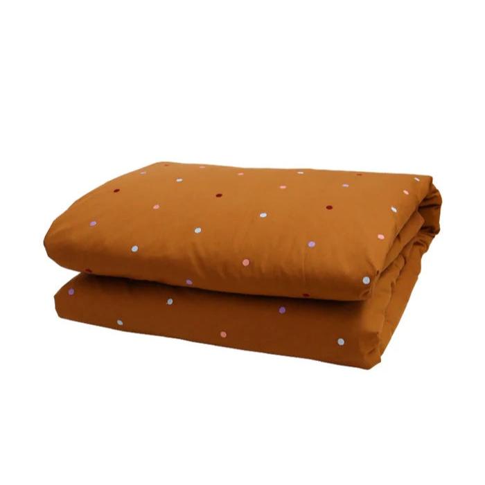 Mocha Dot Quilt Cover