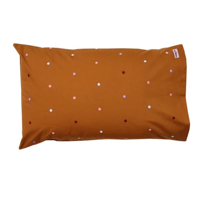 Mocha Dot Standard Pillowcase Set