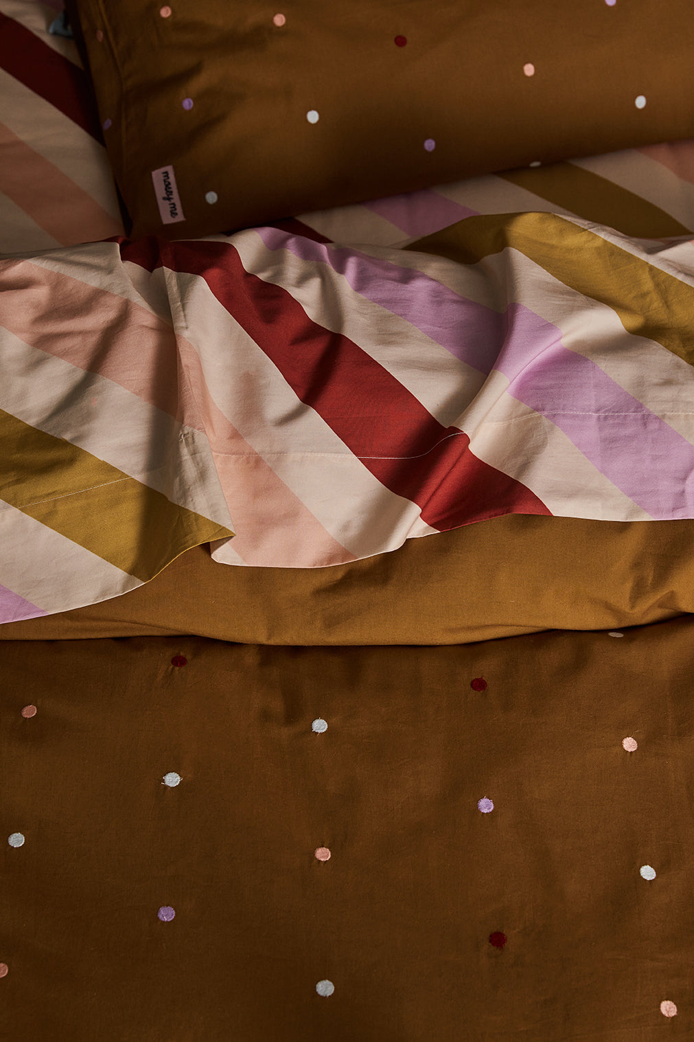 Mocha Dot Quilt Cover