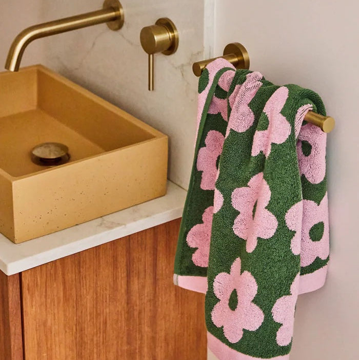Flowerbed Hand Towel