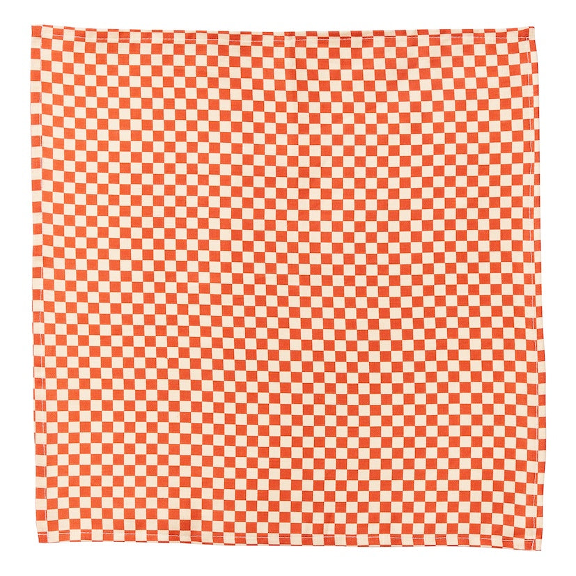 Tiny Checkers Red Napkin Set