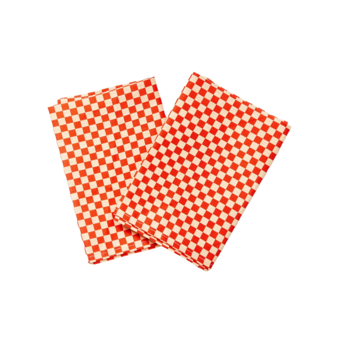 Tiny Checkers Red Napkin Set