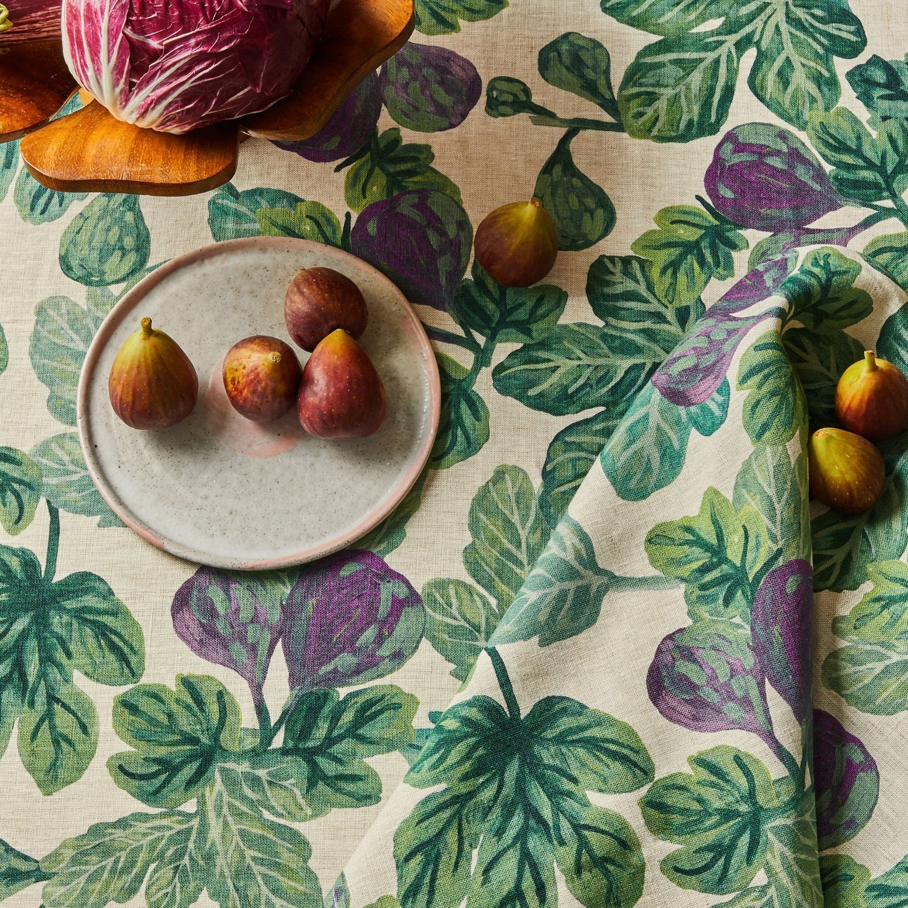 Figgy Green Tablecloth