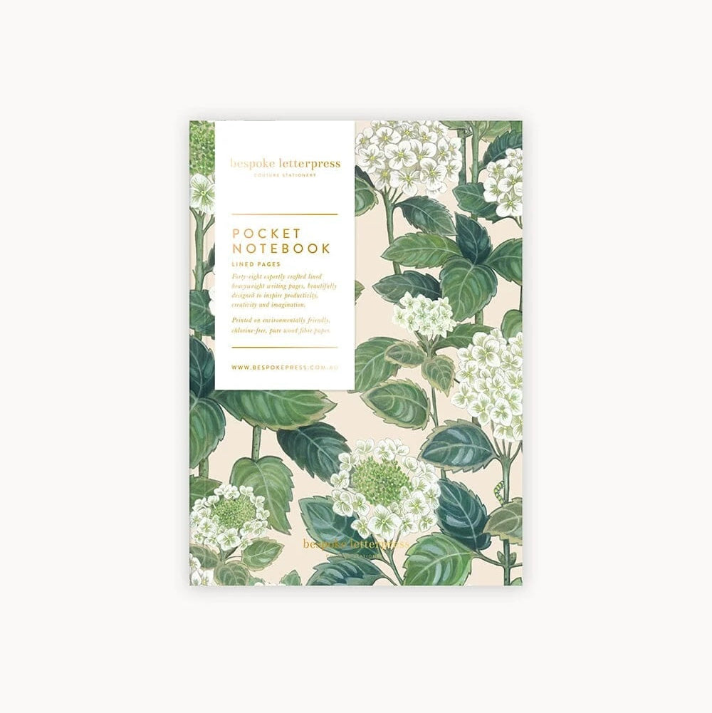 Hydrangea Pocket Notebook