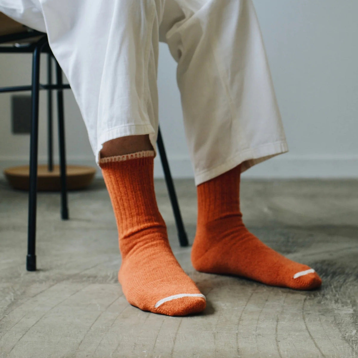 Boston Silk Cotton Socks / Beer Amber