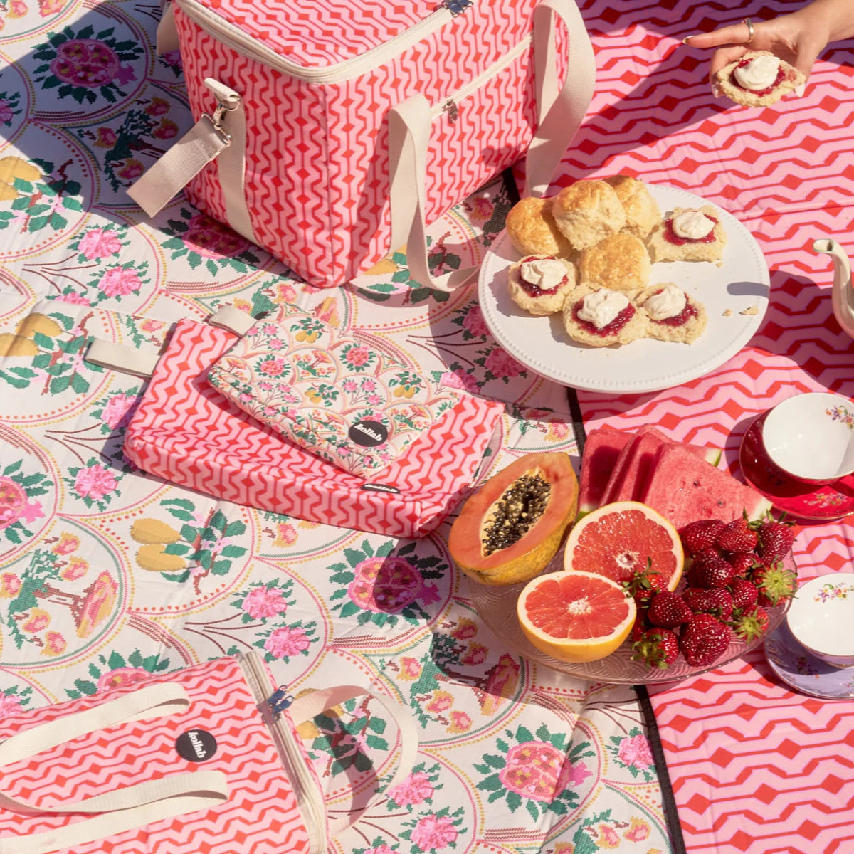 Needlepoint Garden Picnic Mat