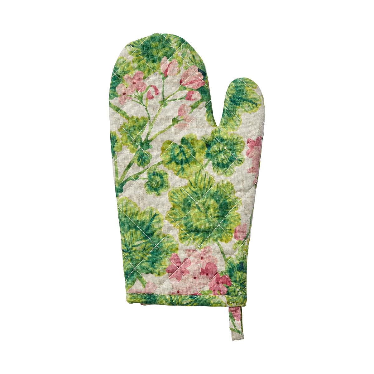 Geranium Oven Mitt