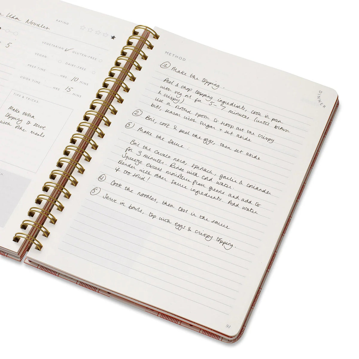 Lobster Gingham Recipe Journal