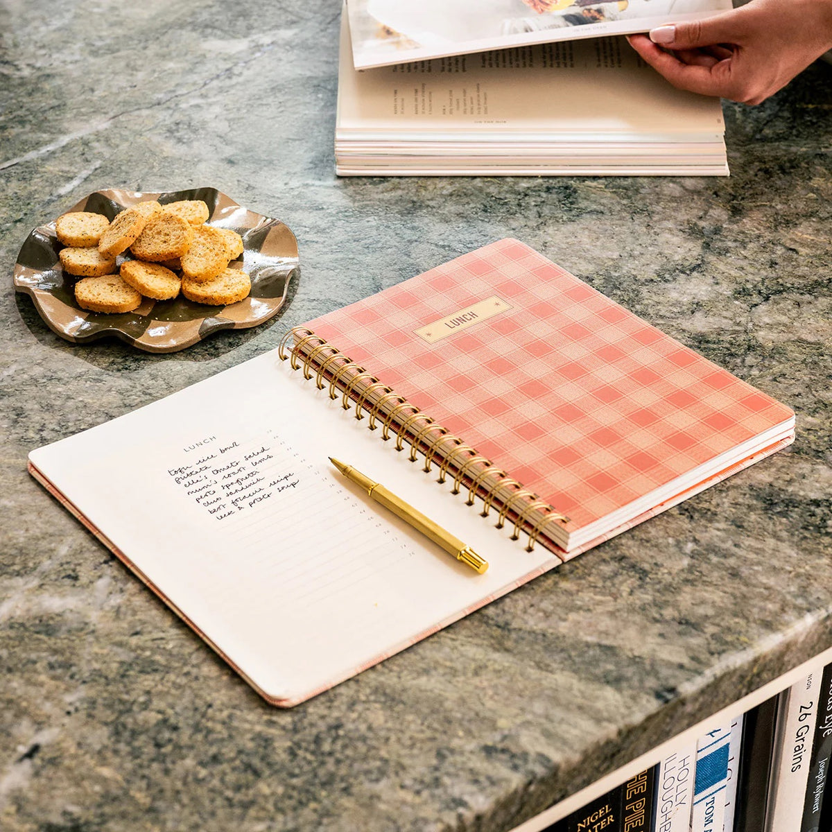 Lobster Gingham Recipe Journal