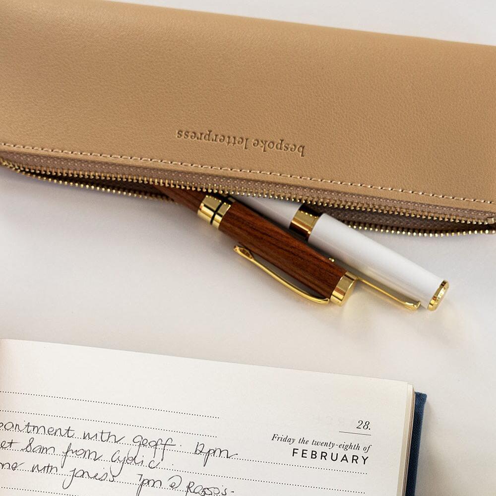 Classic Wood &amp; Gold Ballpoint Pen