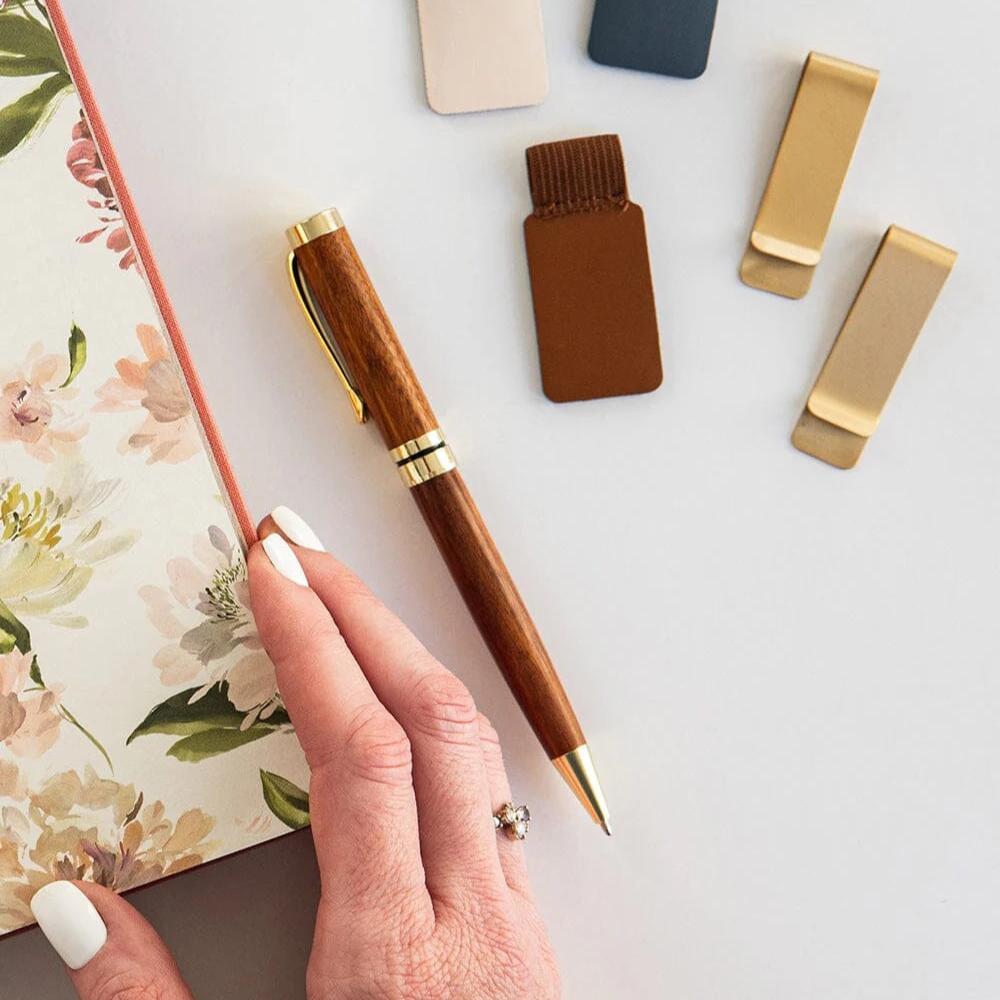 Classic Wood &amp; Gold Ballpoint Pen
