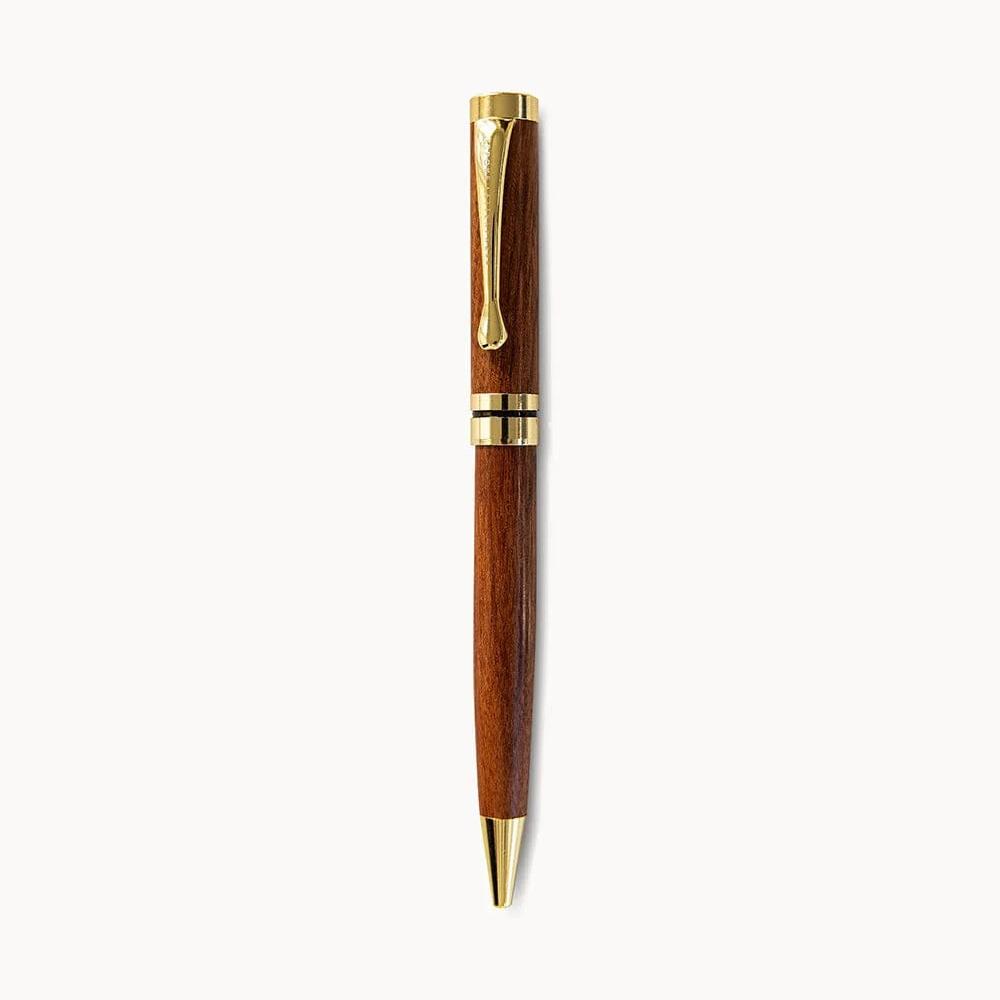 Classic Wood &amp; Gold Ballpoint Pen