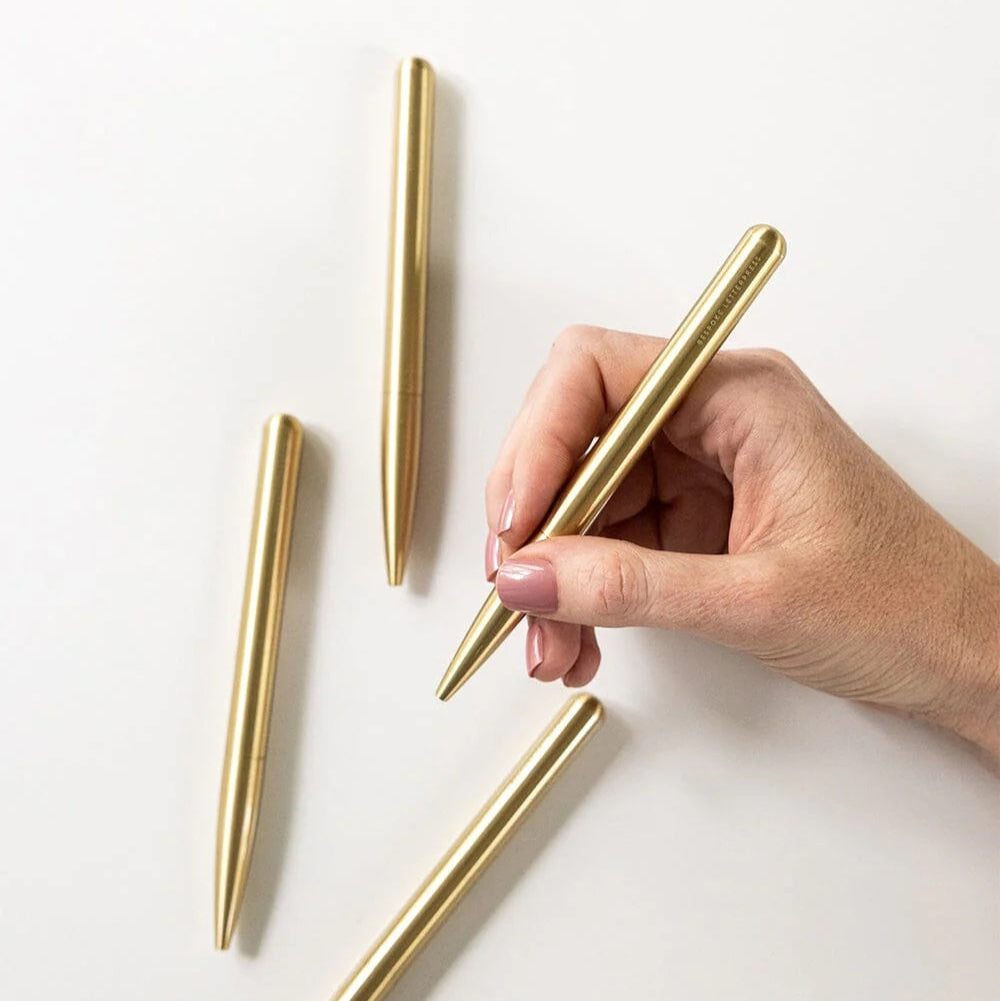 Solid Brass Ballpoint Twist Pen