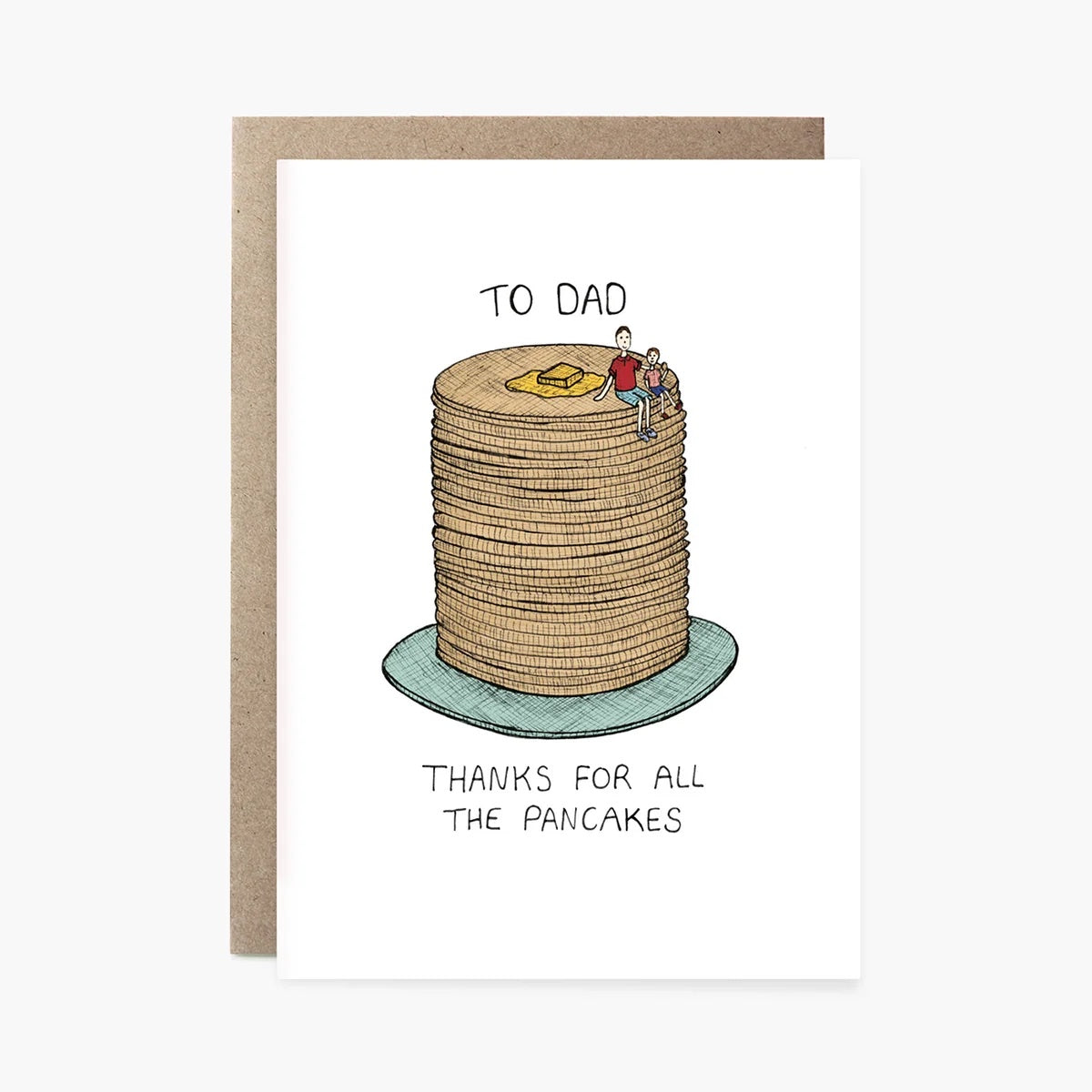 Greeting Card / Pancake Dad