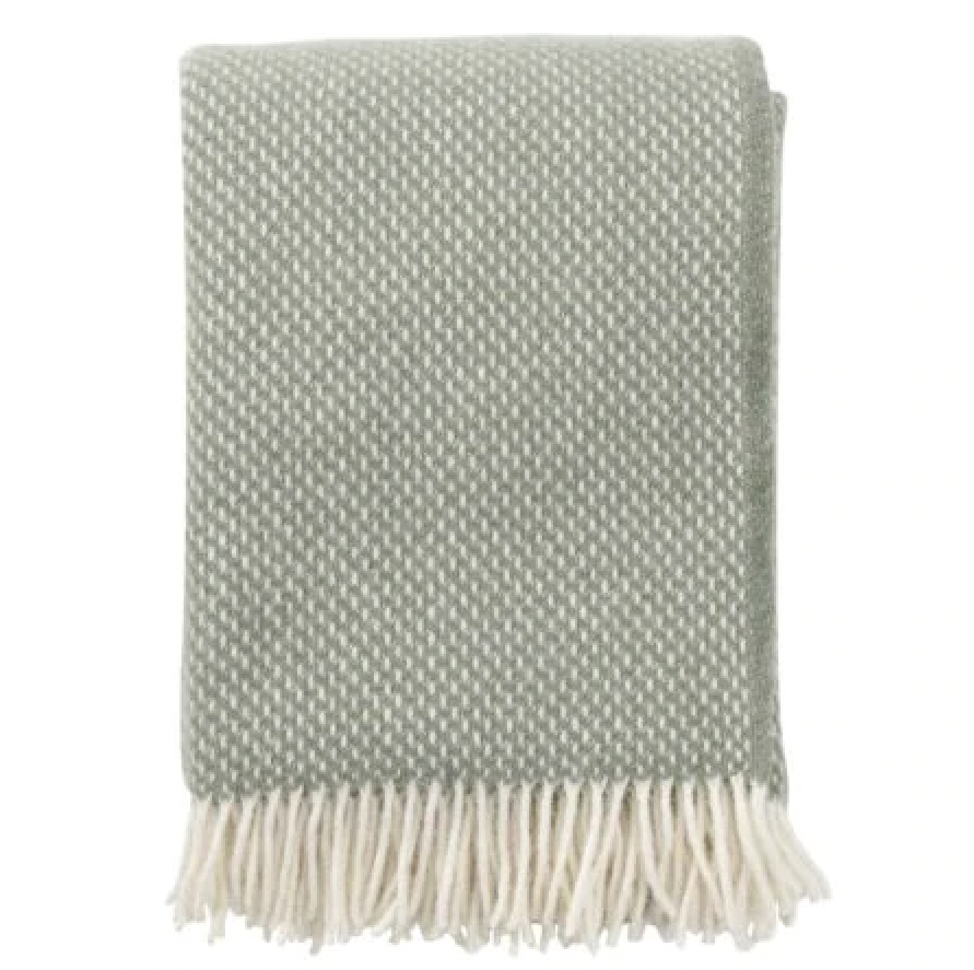 Preppy Wool Throw / Dusty Green
