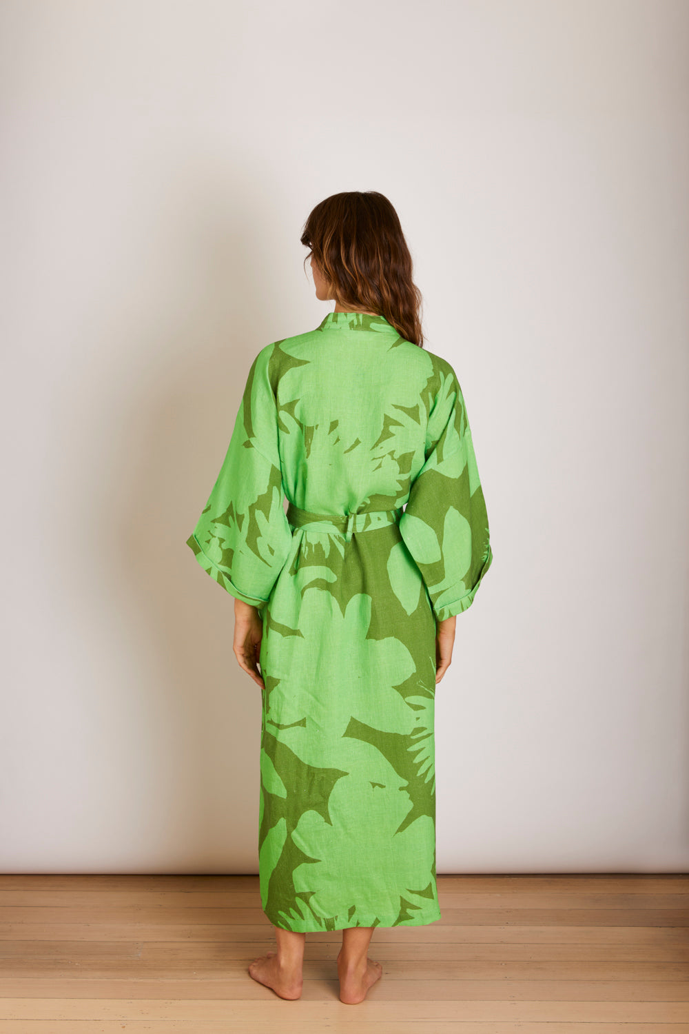 Carmine Green Robe