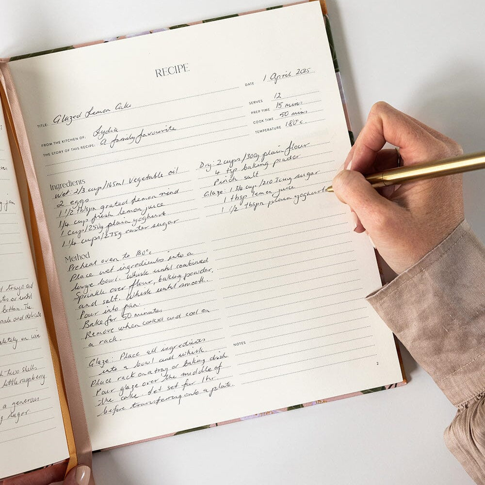 Heirloom Recipe Book Journal / Peaches