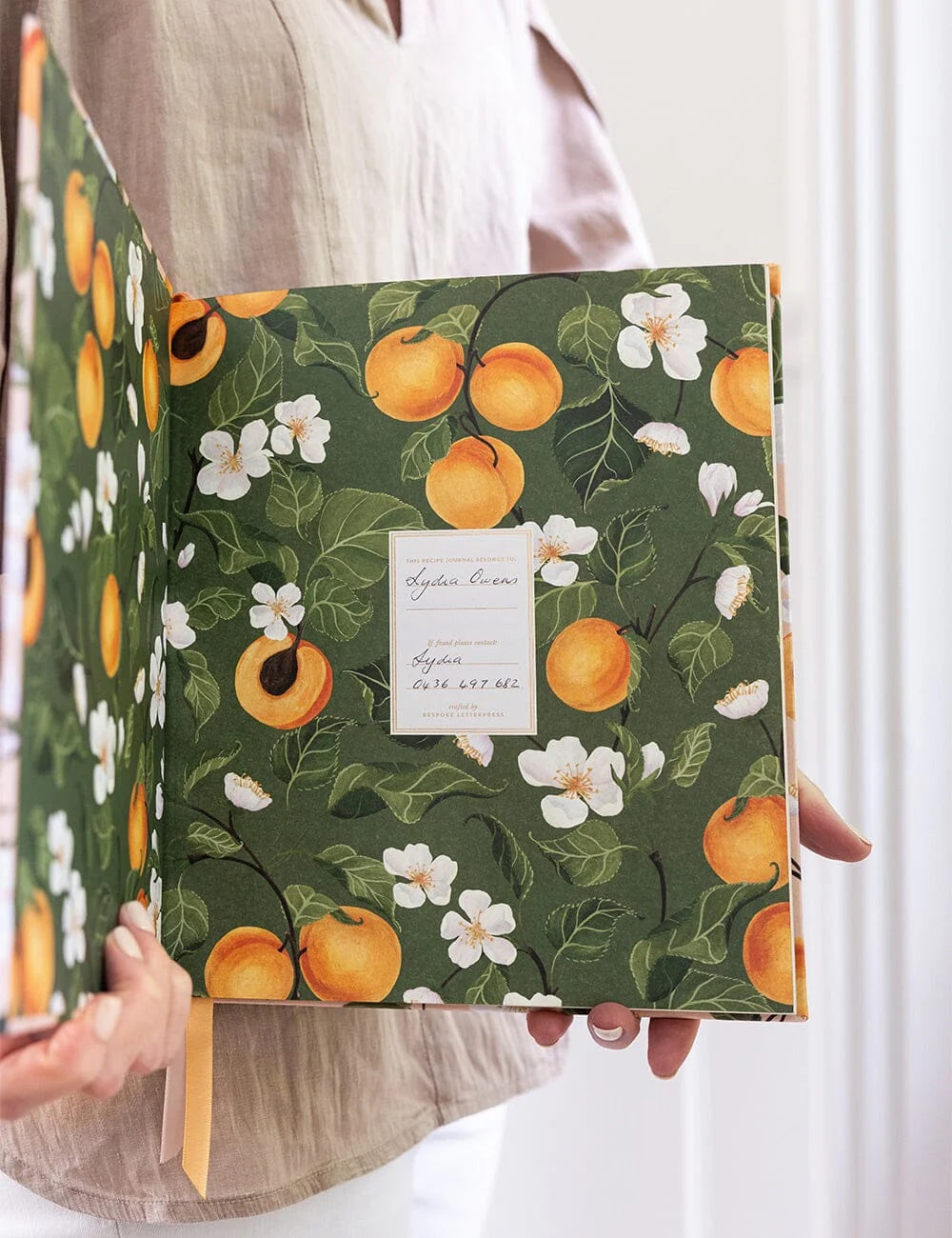 Heirloom Recipe Book Journal / Peaches