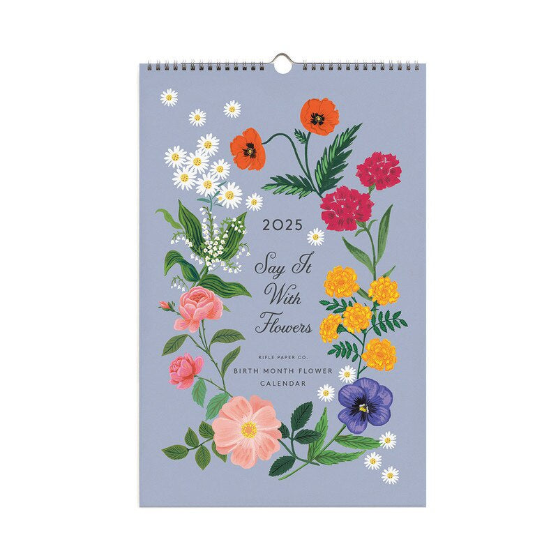 2025 Wall Calendar / Say It With Flowers