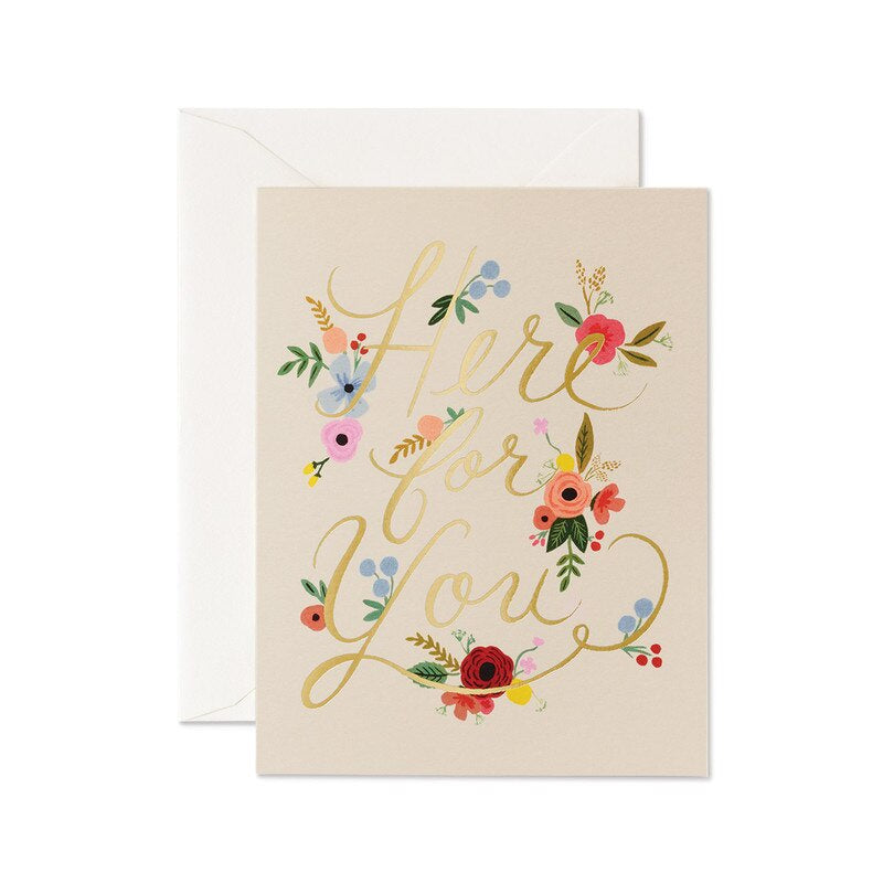 Greeting Card / Floral Here For You