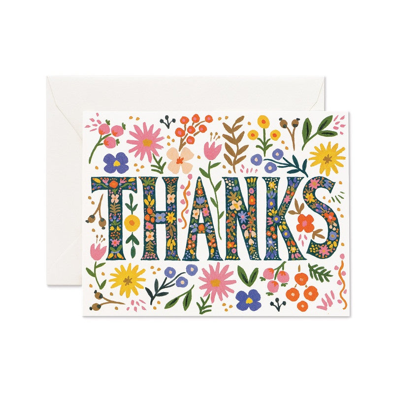 Greeting Card / Floral Thanks