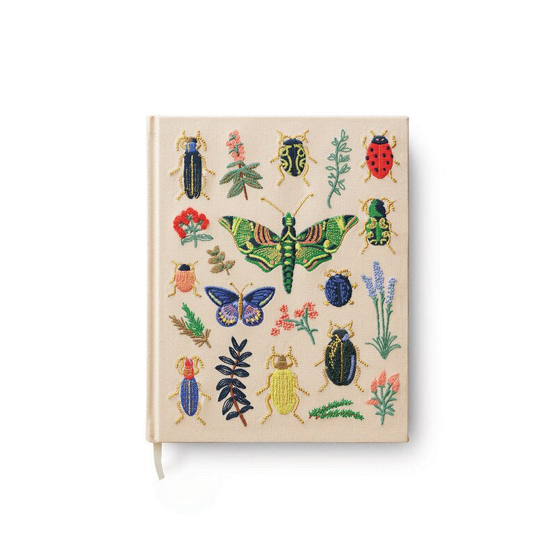 Embroidered Fabric Journal / Curio