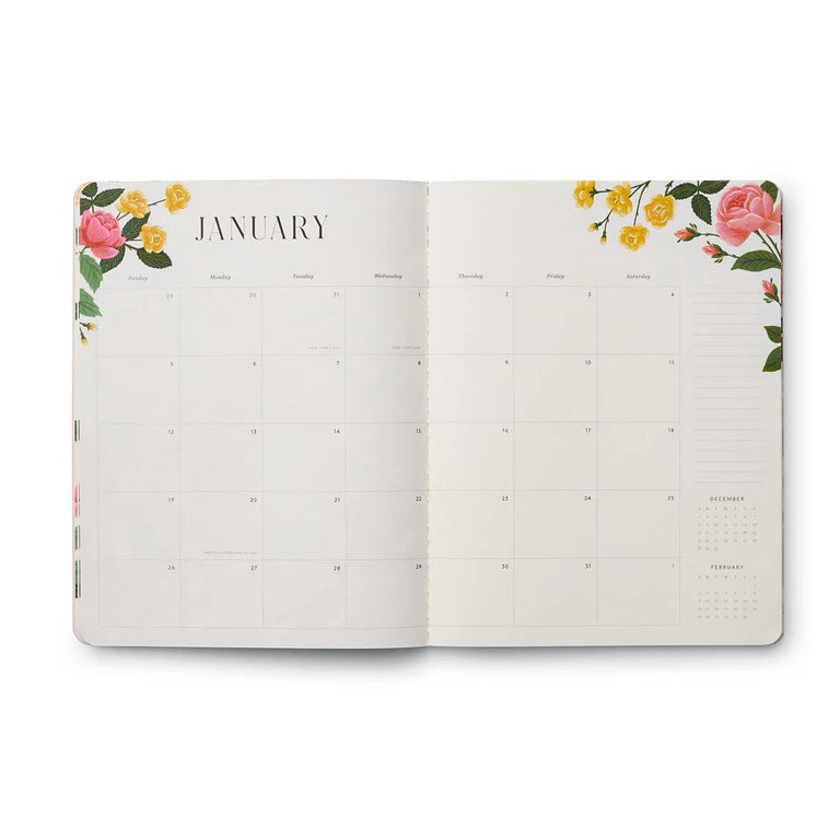 2025 Monthly Planner / Roses