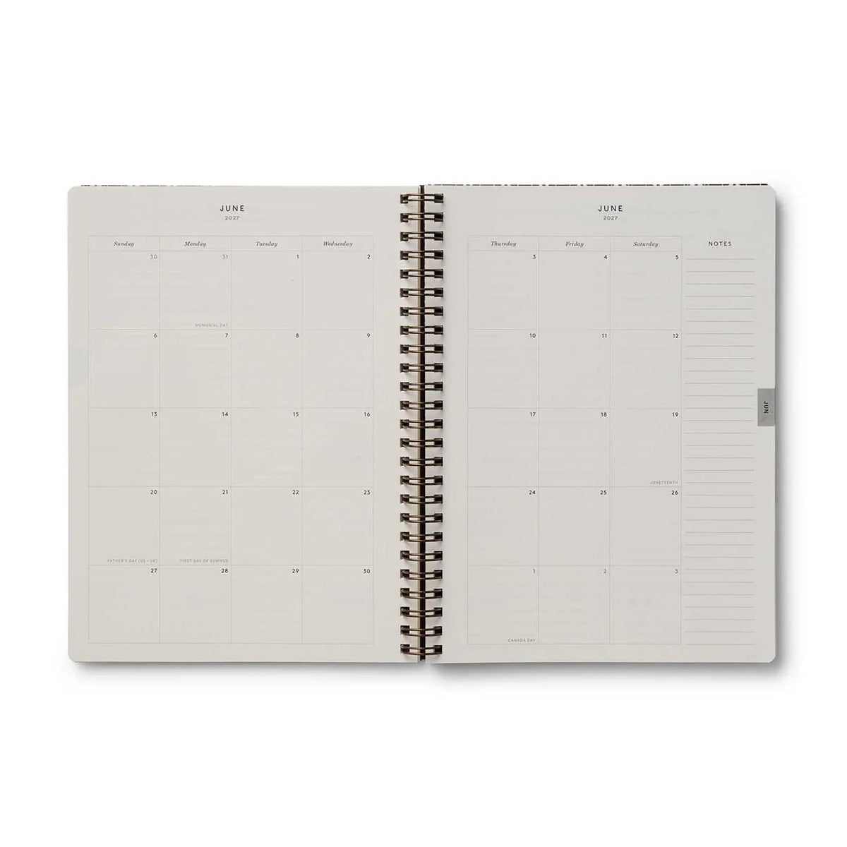 2027 Sage Hydrangea Weekly Spiral Planner