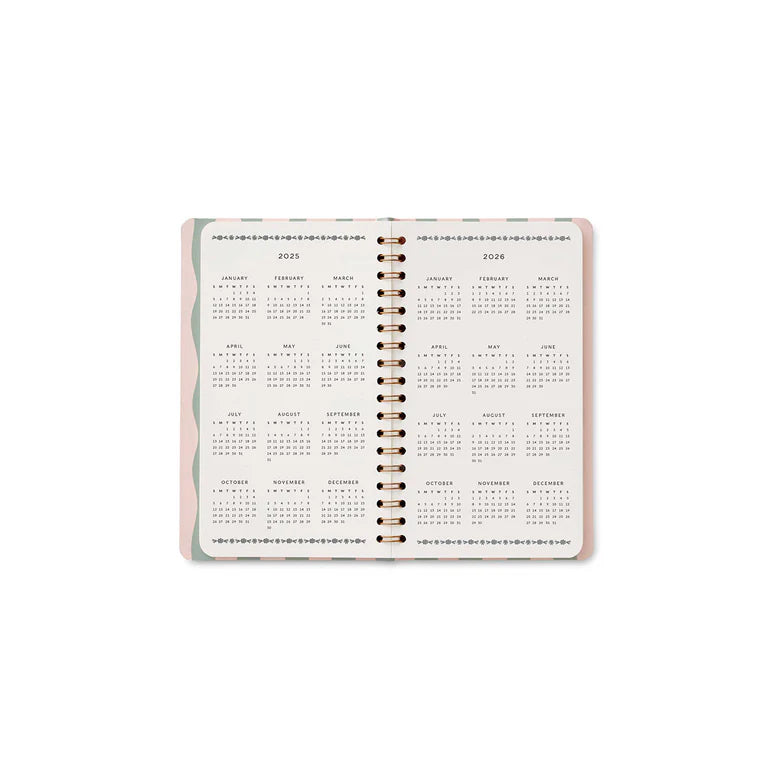 2025 12 Month Pocket Planner / Roses