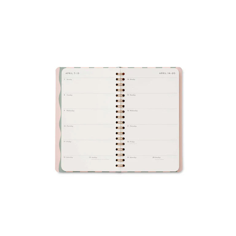 2025 12 Month Pocket Planner / Roses